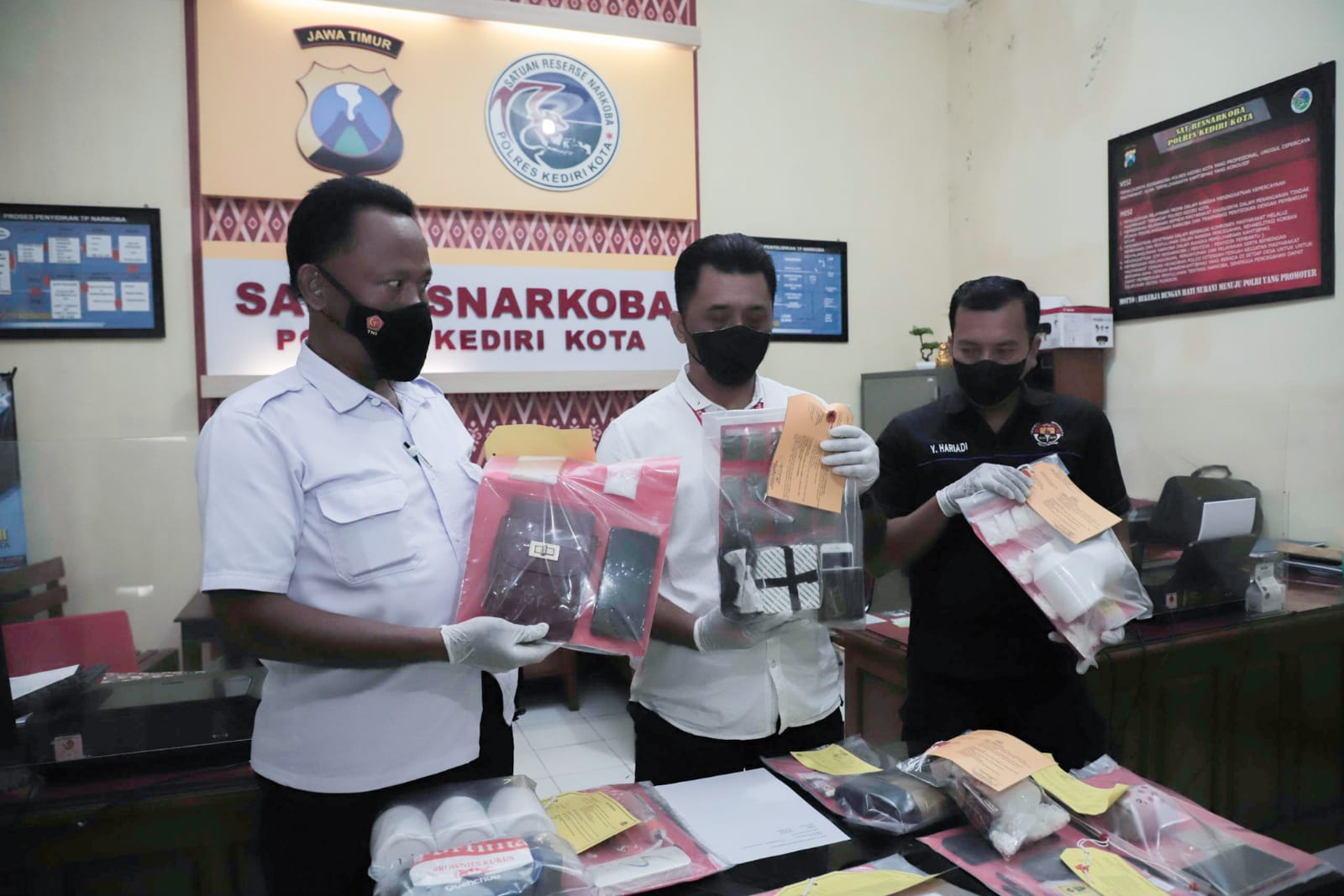 Polres Kediri Kota Ungkap Kasus Narkoba, Satu Orang Terduga Pengedar Diamankan