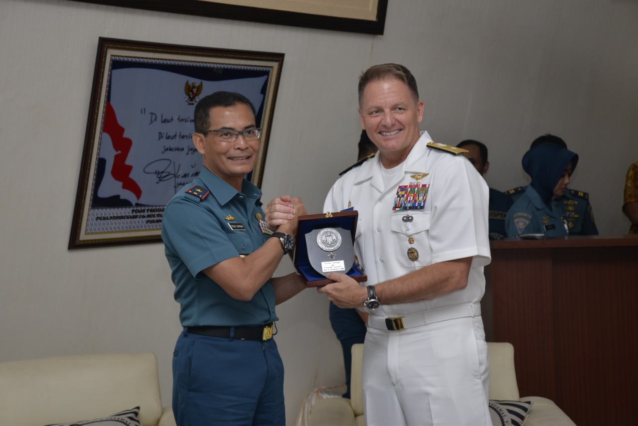 020819 Danlantamal V Terima Kunjungan RDML Murray Joe Tynch Dari US Navy -4