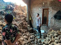 Polsek Klambu Polres Grobogan Tinjau Lokasi Longsor