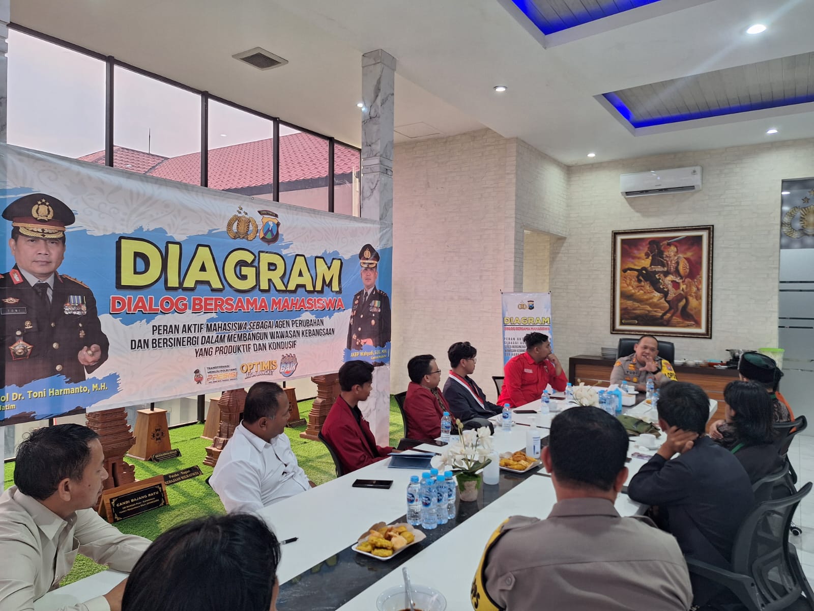 Gelar Diagram, Kapolres Mojokerto Sampaikan Apresiasi Untuk Para Mahasiswa