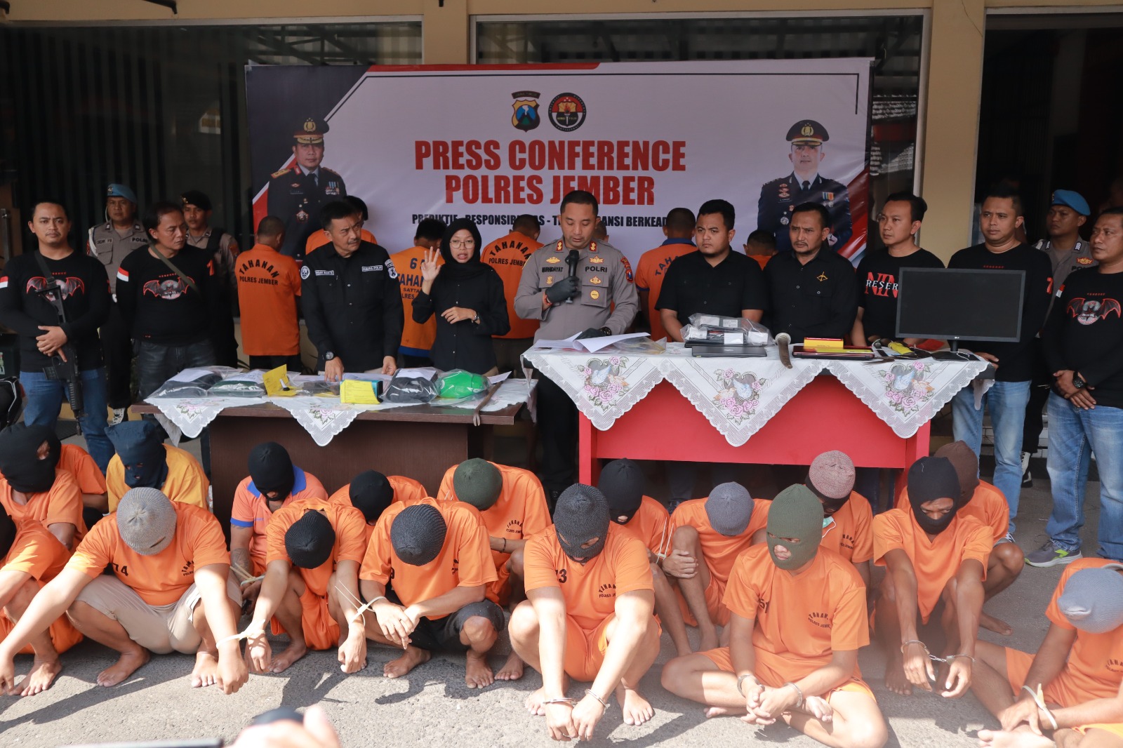 Operasi Sikat Semeru 2023, Polres Jember Berhasil Ungkap 187 Kasus Dengan 57 Tersangka