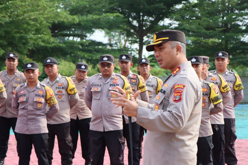 Kumpulkan Bhabinkamtibmas, Kapolres Pesawaran Gelar Apel Anev Kamtibmas