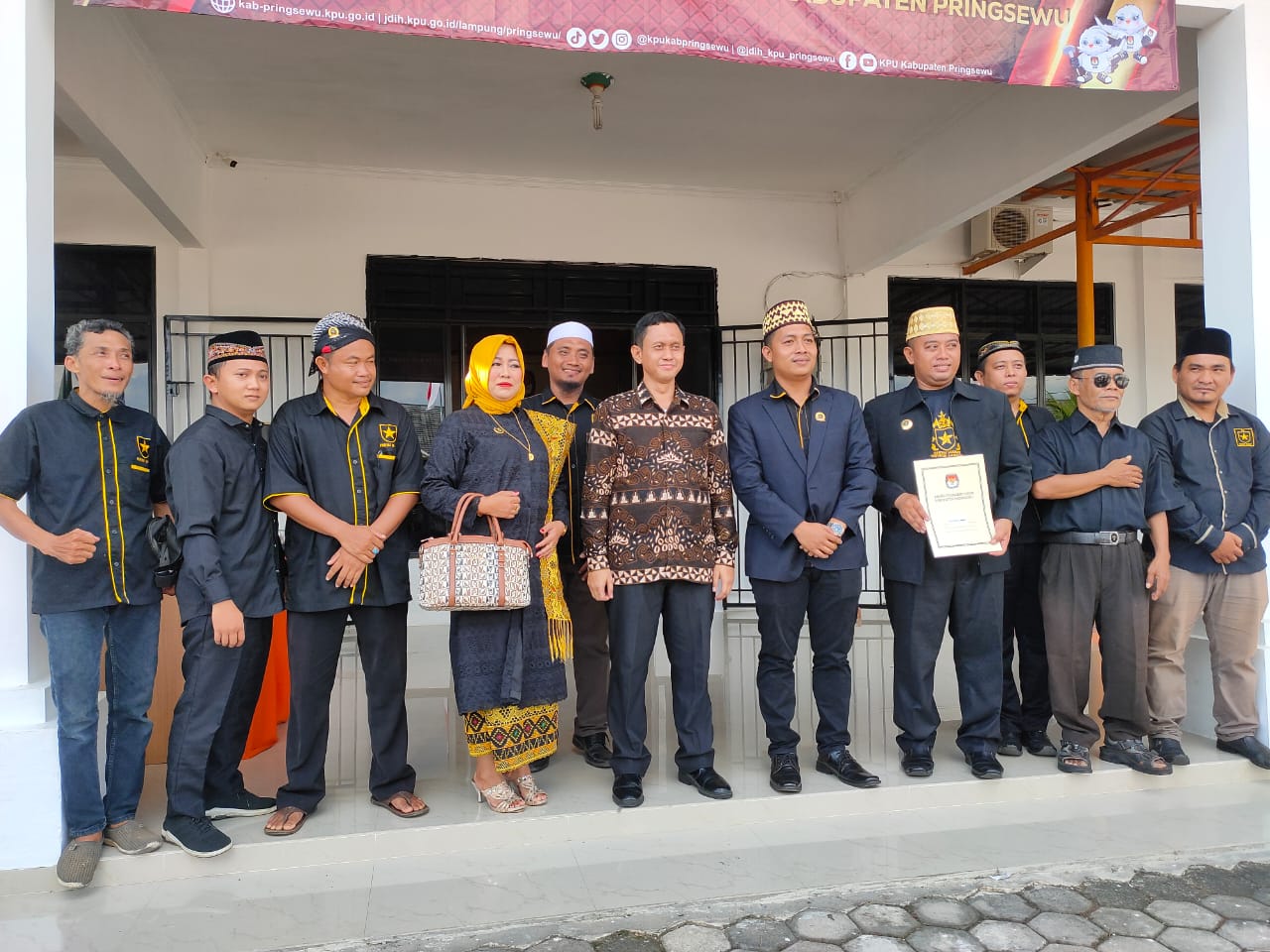 Dewan Pimpinan Daerah (DPD) Partai Ummat Pringsewu mendaftarkan 40 Bakal Calon Anggota DPRD kabupaten Pringsewu