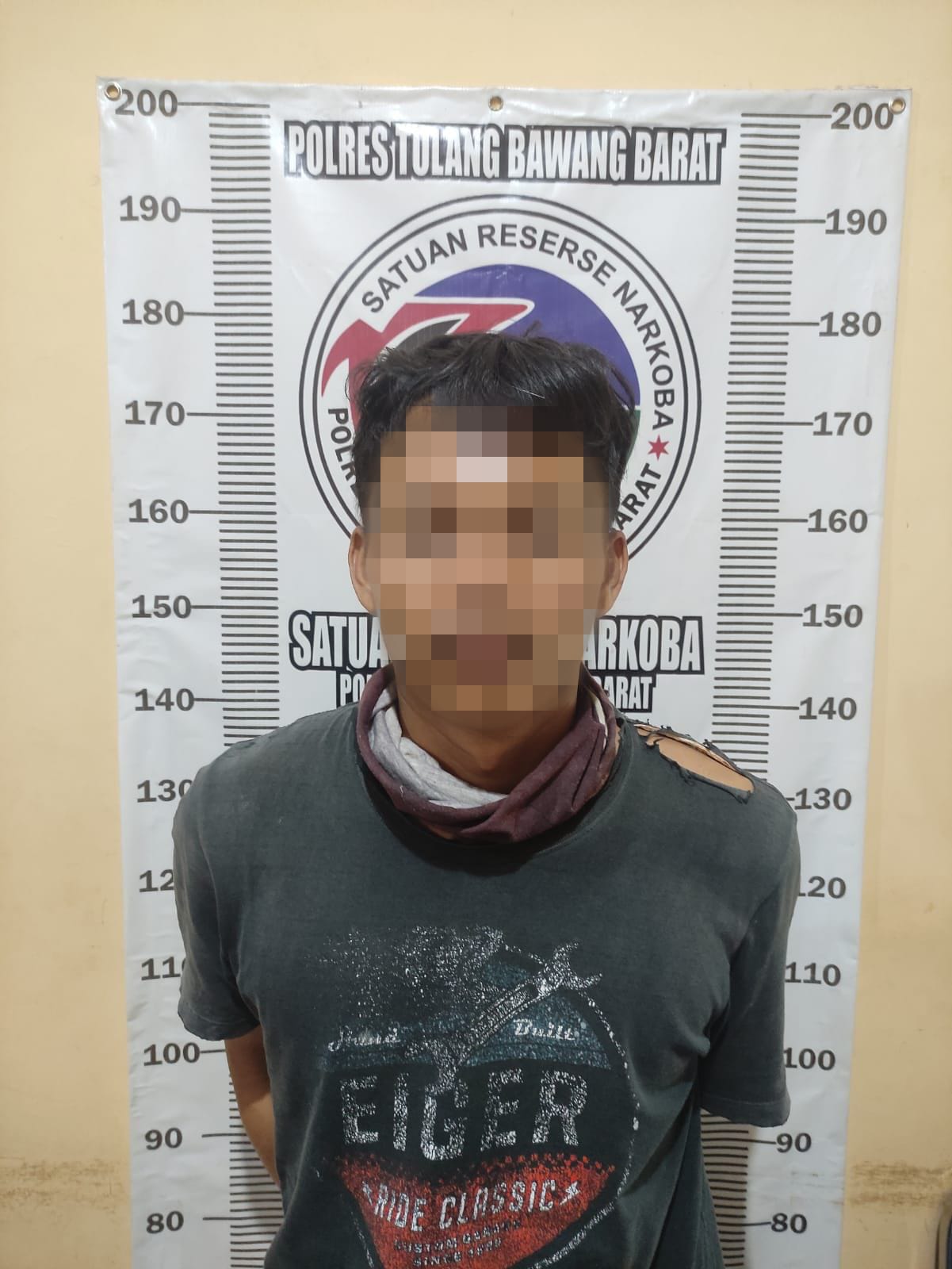 Bawa Narkotika, Pemuda Asal Tiyuh Gunung Agung Ditangkap Satresnarkoba Polres Tulang Barat.