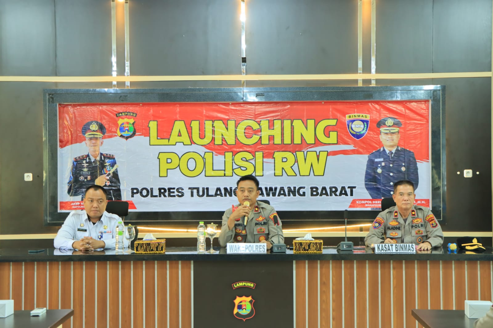 Polres Tulang Bawang Barat Launching Polisi RW, Wujudkan Keamanan Setiap Wilayah.