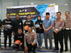 Satlantas Polresta Mojokerto Gelar Safety Riding Bersama Komunitas Boldriders