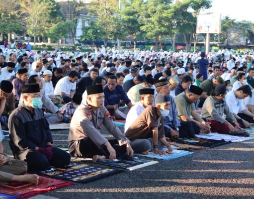 Kapolres Salatiga Pimpin Pengamanan Sholat Idul Adha