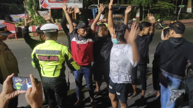 Polresta Mojokerto Amankan 9 Pemuda Asal Sidoarjo