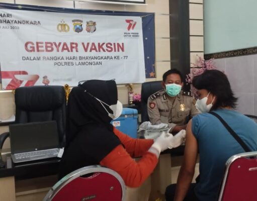Jelang Hari Bhayangkara ke-77 Polres Lamongan Gelar Ragam Kegiatan Sosial