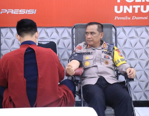 Gelar Bakti Kesehatan Polres Bojonegoro Sumbang 149 Kantong Darah di Hari Bhayangkara ke 77