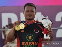 Angkat Berat Menambah 2 Medali Emas dari Atlit Margono Kelas 65 Kilogram di ASEAN Para Games
