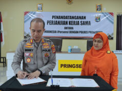 Polres Pringsewu dan PT Pos Jalin Kerjasama Pengiriman Surat