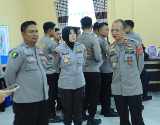 Dalam Rangka Memperingati HUT Bhayangkara Ke 77, Polres Tulang Bawang Barat Gelar Donor Darah