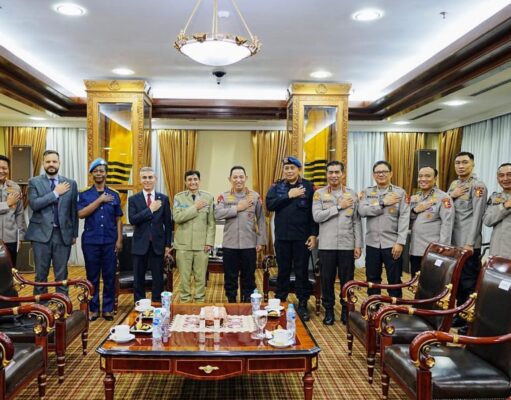 Kunjungan Delegasi PBB di Mabes Polri diterima Kapolri
