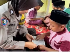 Sentuhan Hati Briptu Mahmuda di Desa Penyamun