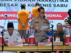 Rumah Pembuatan Narkoba di Banjarmasin di Grebeg Polisi, 35 Kg Sabu Disita