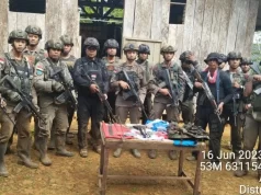 Markas KKB di Ambaidiru di Gerebeg Tim Gabungan Satgas Damai Cartens