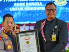Polri Raih Rekor MURI Gelar Bakti Kesehatan dan Bantuan Hidup Dasar
