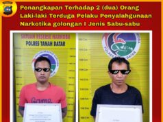 Diduga Memiliki Sabu-sabu, 2 Orang Laki-laki Diamankan Tim Tarantula di Kecamatan Sungai Tarab