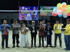 Kapolres Tulang Bawang Barat Buka Pertandingan Bola Voli, Sambut Hari Bhayangkara Ke-77