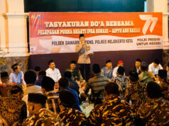 Tasyakuran dan Do’a Bersama, Kapolsek: Semoga Dawarblandong tetap Aman dan Kondusif