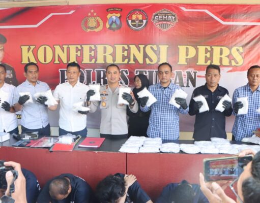 Polres Tuban Berhasil Ungkap Narkoba, Tersangka Pengedar dan Puluhan Ribu Butir Carnophen Disita