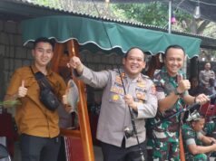 Sinergitas TNI-Polri, Kapolres Mojokerto Dan Dandim 0815 Tebar Ribuan Benih Ikan Nila