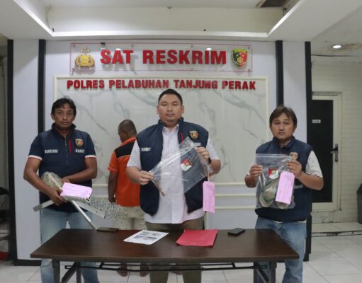 Polres Tanjung Perak Berhasil Amankan Dua Residivis Pencuri Kabel Gardu PLN Induk