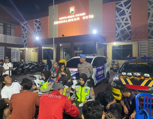 Polres Probolinggo Kota Amankan Puluhan Motor Berknalpot Brong Tindaklanjuti Keluhan Masyarakat