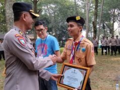 Delegasi Polres Pacitan Raih Juara 1 Lomba Cerdas Cermat Pada Kemah Bakti Pancasila