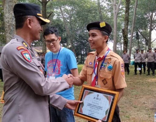 Delegasi Polres Pacitan Raih Juara 1 Lomba Cerdas Cermat Pada Kemah Bakti Pancasila