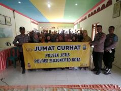 Tampung Aspirasi Masyarakat Sekitar, Polisi Mojokerto Bersama Polsek Jetis Gelar Jumat Curhat