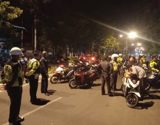 Harkamtibmas, Polres Pamekasan Amankan Puluhan Motor Terlibat Balap Liar