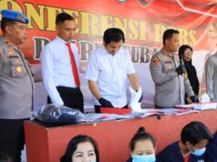Polres Tuban Berhasil Ungkap TPPO, Lima Tersangka Mucikari Diamankan