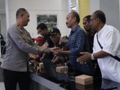 Kapolres Tulungagung AKBP Eko Hartanto Berpamitan Kepada Awak Media di Piramida