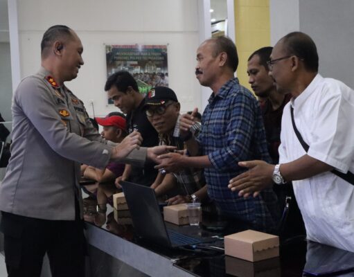 Kapolres Tulungagung AKBP Eko Hartanto Berpamitan Kepada Awak Media di Piramida