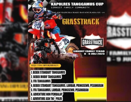 Polres Tanggamus Gelar Grasstrack Kapolres Cup Tahun 2023
