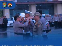 Polda Lampung Apel Gelar Pasukan Ops Krakatau 2023