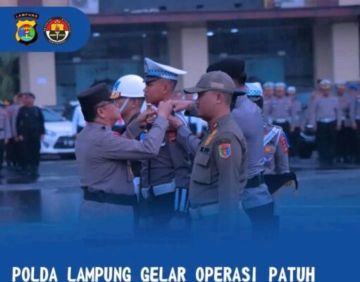 Polda Lampung Apel Gelar Pasukan Ops Krakatau 2023