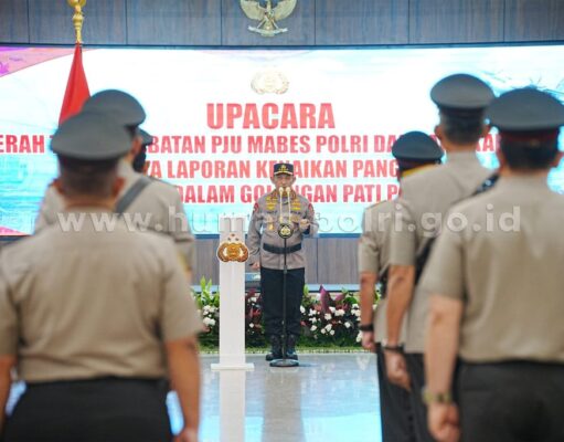 Polri Gelar Serah Terima Jabatan dan Kenaikan Pangkat, Komjen Wahyu Widada jadi Kabareskrim