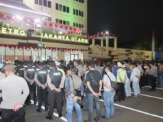 Cegah Kejahatan Jalanan, Polres Jakut Kerahkan Ratusan Personel Operasi Skala Besar