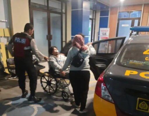Terluka Akibat Aksi Penjambretan, Polisi Bawa Korban Kerumah Sakit
