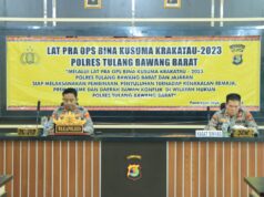 Jelang Ops Bina Kusuma Krakatau 2023, Polres Tulang Bawang Barat Gelar Lat Pra Ops.