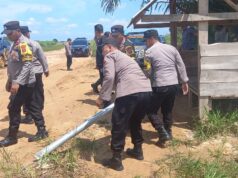 Ops Bina Kusuma 2023, Polres Tulang Bawang Barat Bongkar Pos Portal yang dijadikan Tempat Pungli