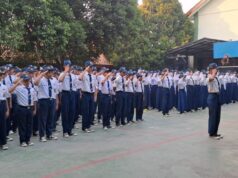 Upacara Bendera disekolah Wilayah Jatimekar Bekasi