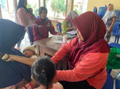 Polwan Polisi RW Datangi Posyandu Di Grobogan