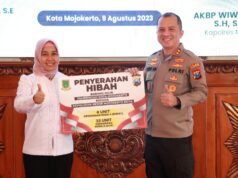 Kapolresta Mojokerto Terima hibah 37 Unit Kendaraan Dari Pemkot Mojokerto