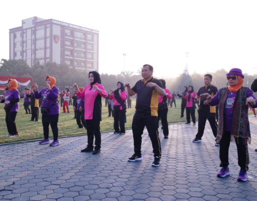 Peringati Hari Jadi Polwan RI ke-75, Polda Jatim gelar Olahraga Bersama
