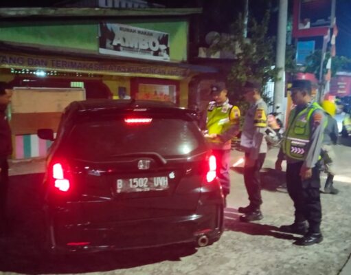 Polsek Distrik Cilacap Gelar Razia Kendaraan Bermotor