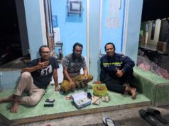 Bhabinkamtibmas Polsek Ngaliyan Gelar Patroli Malam Warga RT 6 RW 1 Kelurahan Wonosari